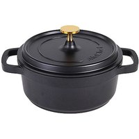 Contacto AluChef® Kochtopf Cocotte Ø20 cm schwarz goldfarbener Knauf von Contacto