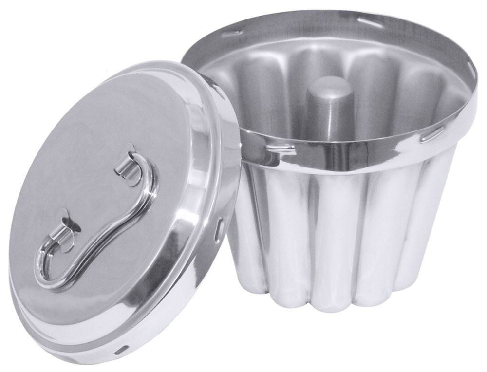 Contacto Backform, Puddingform mit Innenrohr 14 cm Edelstahl 18/10, schwere Qualität von Contacto