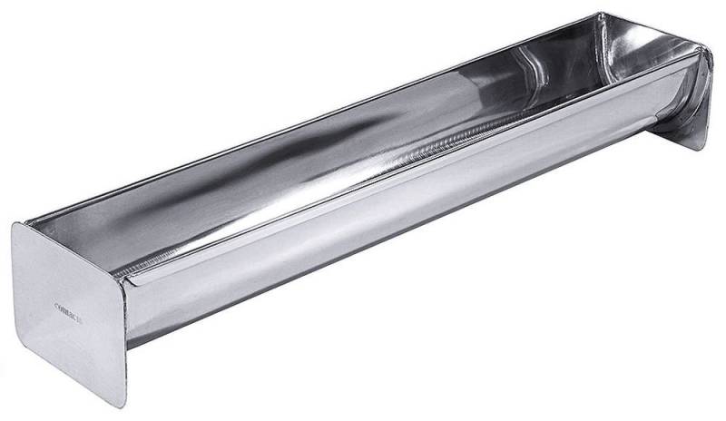 Contacto Backform, Dachrinnenform, Edelstahl 18/10, hochglänzend poliert, 35 cm von Contacto