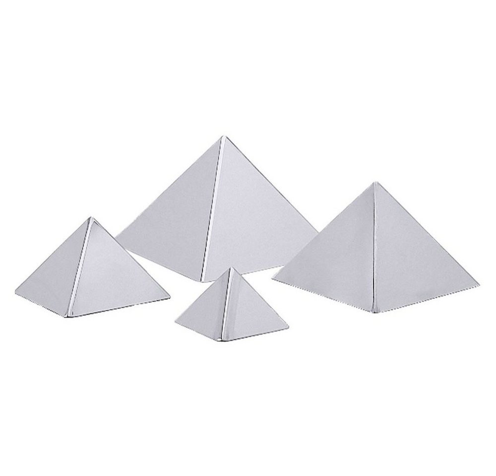 Contacto Backform, Edelstahl Pyramide aus Edelstahl, hochglänzend von Contacto