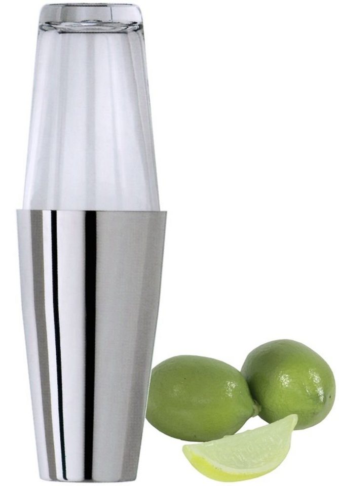 Contacto Cocktail Shaker, Edelstahl, hochglänzender Edelstahl, zweiteilig von Contacto