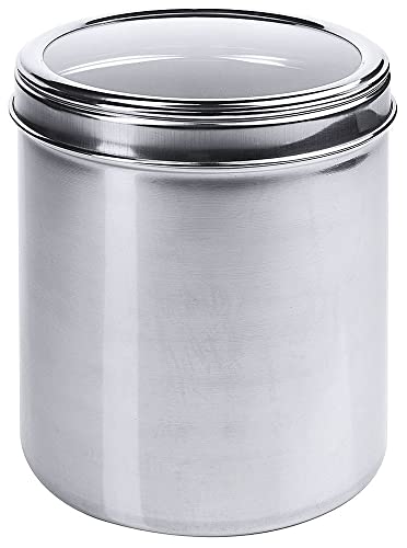 Contacto Dose mit Sichtdeckel, Vorratsdose, Vorratsbehälter, 4,5 l, aus Edelstahl, Ø 17,5 cm, Höhe: 21 cm Contacto Dose mit Sichtdeckel, Vorratsdose, Vorratsbehälter, 4,5 l, aus Edelstahl, Ø 17,5 cm, Höhe: 21 cm von Contacto