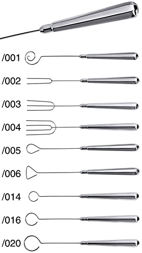 Contacto Edelstahl 18/10 Pralinen-Tunkgabel RUND Ø 14 mm, Länge 21 cm, hochglänzendes Edelstahl, Pralinen-Gabel von Contacto