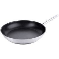 Contacto Edelstahl Antihaft-Bratpfanne Ø 32 cm, Rohrgriff, verkapselter Boden, induktionsgeeignet von Contacto