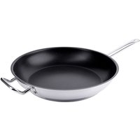 Contacto Edelstahl Antihaft-Bratpfanne Ø 36 cm, Rohrgriff sowie Gegengriff, verkapselter Boden, induktionsgeeignet von Contacto