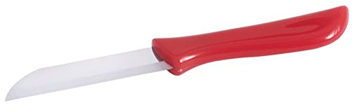 Contacto Edelstahl Küchenmesser mit rotem Griff, glatte Klinge von Contacto
