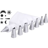 Contacto Edelstahl Minispritztüllen-Set mit 8 Tüllen, Adapter und Spritzbeutel Contacto Edelstahl Minispritztüllen-Set mit 8 Tüllen, Adapter und Spritzbeutel von Contacto