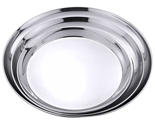 Contacto Edelstahl Serviertablett rund 30 cm von Contacto