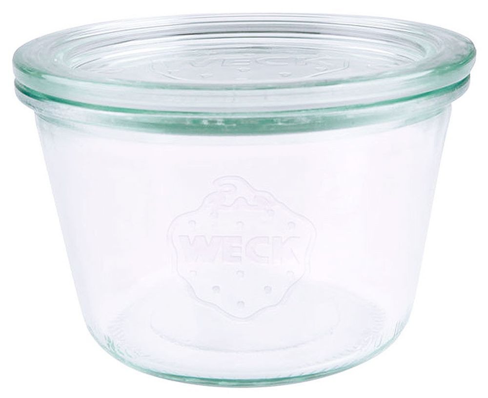 Contacto Einmachglas, Glas, (Set, 6-tlg), Original WECK Einmachgläser 6er Set 370 ml Ø10 x 6,9 cm von Contacto