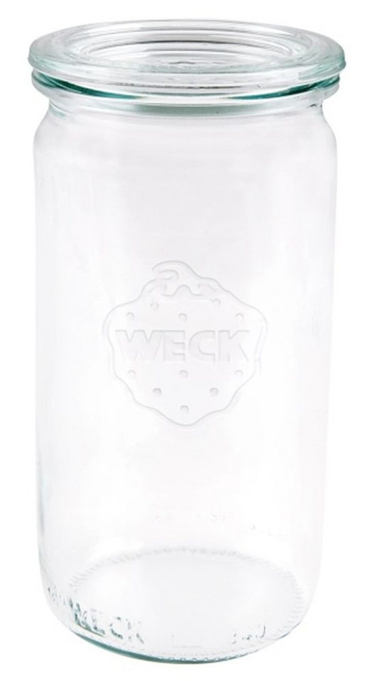 Contacto Glas, Glas, Weck Stangenglas 12er Karton 340 ml mit Deckel RR60, ideal für Buffets von Contacto