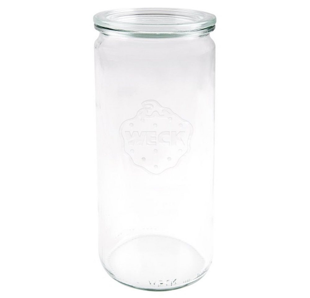 Contacto Glas, Glas, Weck Stangenglas 6er Karton 1062 ml mit Deckel RR80, ideal für Buffets von Contacto