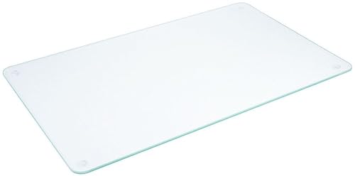 Contacto Glas-Schneidebrett, Geruchsneutral, hygienisch und schlagfest, hitze- und kältebeständig, Transparentes Schneidbrett aus gehärtetem Glas mit rutschfesten Füßen, 50 x 30 cm Contacto Glas-Schneidebrett, Geruchsneutral, hygienisch und schlagfest, hitze- und kältebeständig, Transparentes Schneidbrett aus gehärtetem Glas mit rutschfesten Füßen, 50 x 30 cm von Contacto
