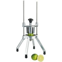 Contacto Limettenschneider aus Aluminiumguss, 8 Segmente, 20 x 25 x H40 cm, Edelstahlklingen, 4 standfeste Füße, mittelschwere Ausführung von Contacto