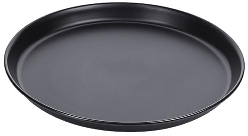 Contacto Pizzablech aus Schwarzblech, ∅30 cm, 2,5 cm hoch, gebördelter Rand, Gastro-Qualität, nicht spülmaschinengeeignet von Contacto