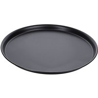 Contacto Pizzablech aus Schwarzblech, ∅40 cm, 2,5 cm hoch, gebördelter Rand, Gastro-Qualität, nicht spülmaschinengeeignet von Contacto