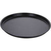 Contacto Pizzablech aus Schwarzblech, ∅50 cm, 3,5 cm hoch, gebördelter Rand, Gastro-Qualität, nicht spülmaschinengeeignet von Contacto