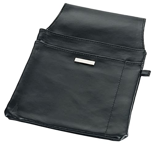 Contacto Revolvertasche zu Kellnerbörse aus schwarzem Polyurethan, 21,5 x 15 cm von Contacto