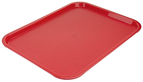 Contacto Serviertablett rechteckig 40 x 30 cm rot Polypropylen rutschhemmend Gastro-Tablett von Contacto