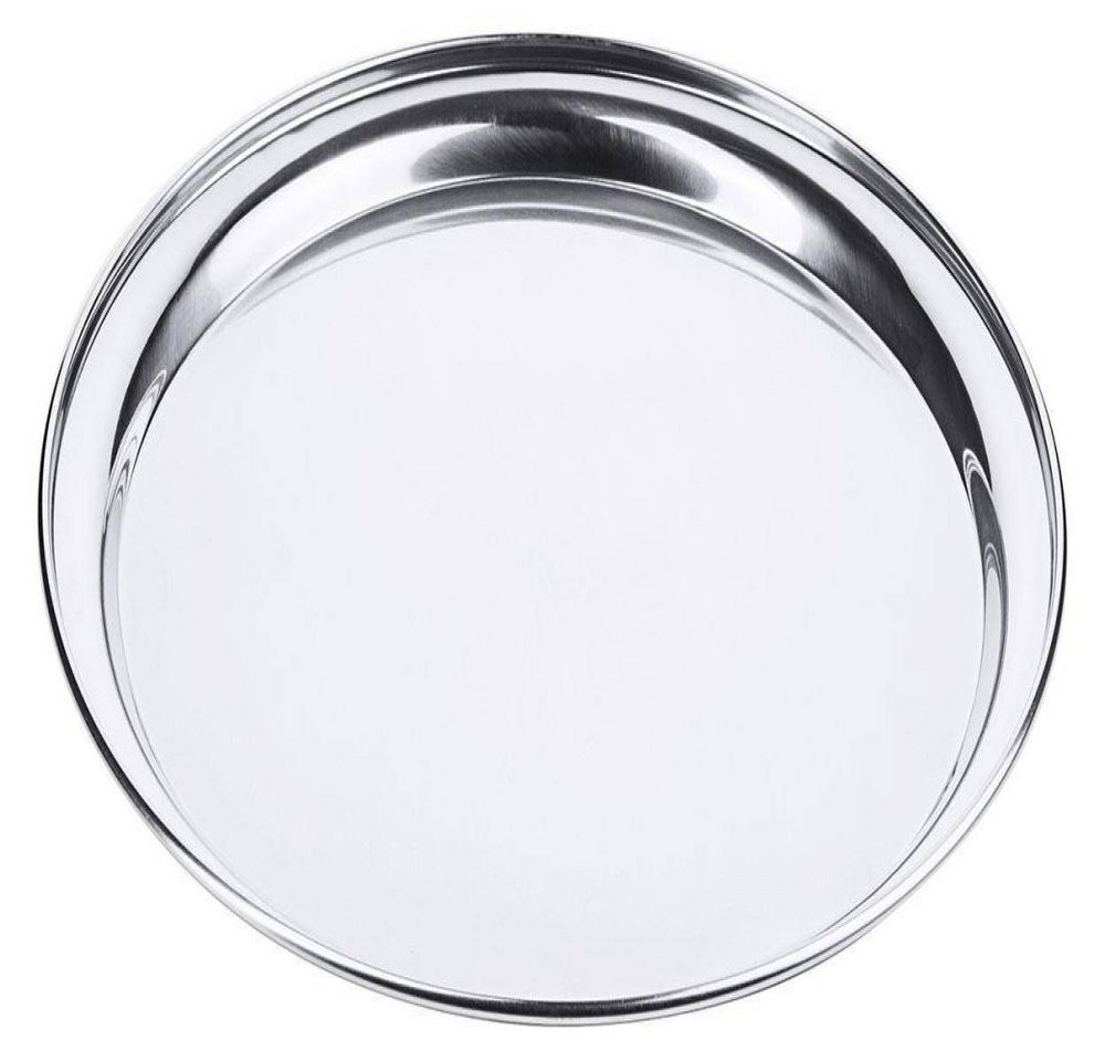 Contacto Tablett Contacto Edelstahl Serviertablett rund 30 cm von Contacto