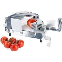 Contacto Tomatenschneider aus Aluminiumguss, 42 x 18 x H20 cm, Edelstahlklingen, Scheibendicke 4 mm, zerlegbar, Gastro-Qualität von Contacto