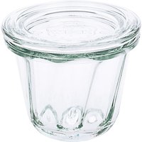 Contacto Weck® Gugelhupfform 80 ml - Ø 7 cm, Höhe 5,4 cm, mit Glasdeckel, hitzebeständig, stapelbar, vielseitig von Contacto