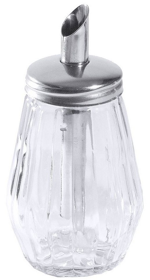 Contacto Zuckerdose, Glas, Zuckerdosierer aus Pressglas, spülmaschinengeeignet, groß von Contacto
