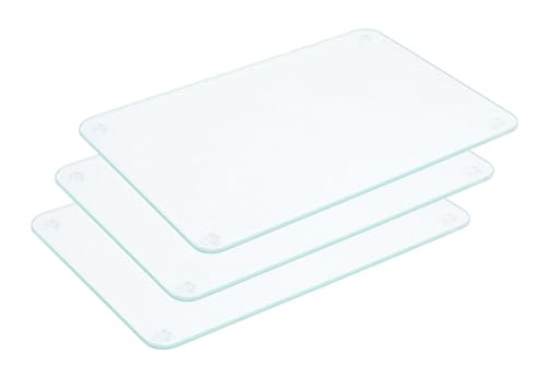 Set: 3 Stück Contacto Glas-Schneidebrett 30 x 20 cm von Contacto