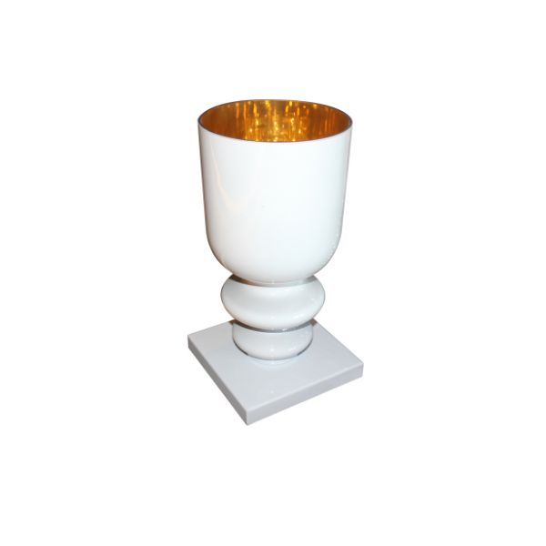 Messalina Ta kleine Tischlampe aus lackiertem Weiß, Contardi von Contardi