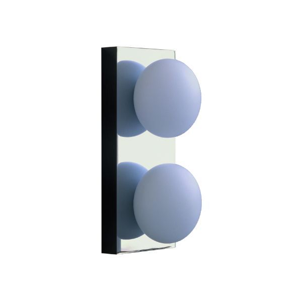 Wandleuchte Bolla 2 in gebürstetem Nickel, Contardi von Contardi
