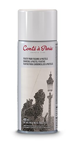 Conté à Paris a Paris 50243 Fixativ zum Schutz von empfindlichen Pastellzeichnungen, Kohlezeichnungen, Kreide und Bleistift Zeichnungen Mehrfarbig 400 ml (1er Pack) von Conté à Paris
