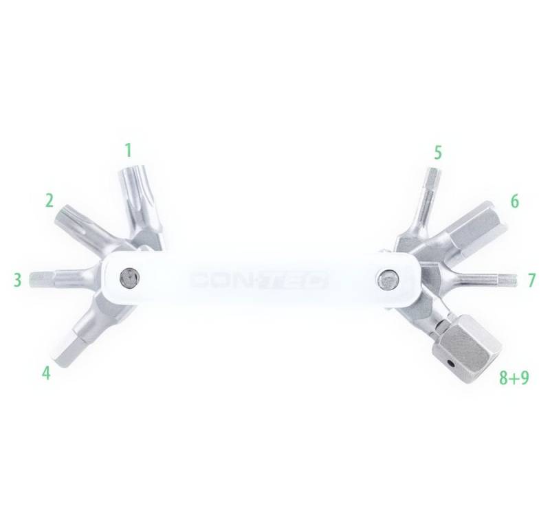 Contec Montagewerkzeug CONTEC Multifunktionswerkzeug TFR-Buster 9" silber ca. 0,060 kg von Contec
