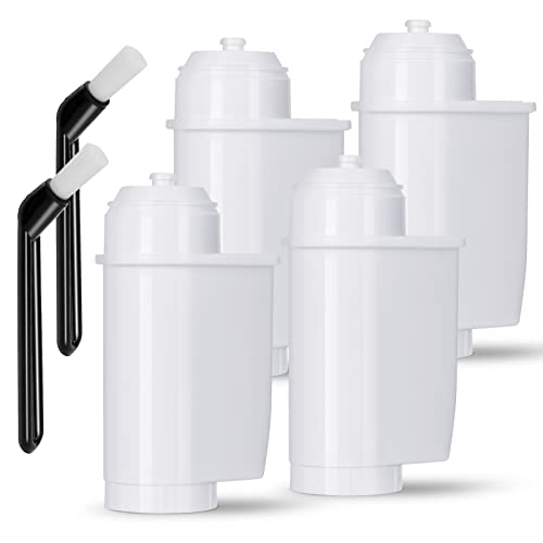 Wasserfilter für Brita Intenza, TÜV SÜD Certified, 4 Stück Wasserfilter Kaffeevollautomat Water Filter für Siemens EQ Series, EQ 6, EQ 9, Siemens TZ70003, TCZ7003, TCZ7033, mit 2 Bürste (4 PACK) von Contever