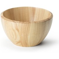 3 Stück Continenta Salatschüssel aus Gummibaumholz, Holzschüssel, Holzschale, Obstschale, Größe: Ø 25 x 14,5 cm, Set by Danto® von Continenta