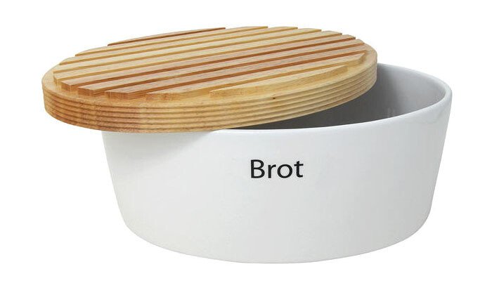 Brottopf 36x23x13 cm weiß von Continenta