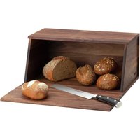 Continenta Brotkasten Walnuss 40x26x18,5 cm, Holz von Continenta