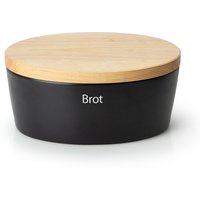 Continenta Brottopf Keramik oval, schwarz von Continenta
