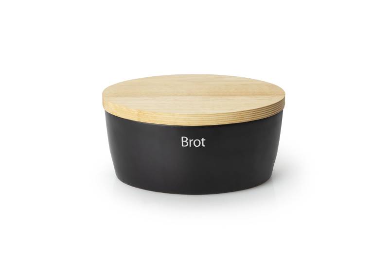 Continenta Brottopf in Keramik Schwarz, Oval von Continenta