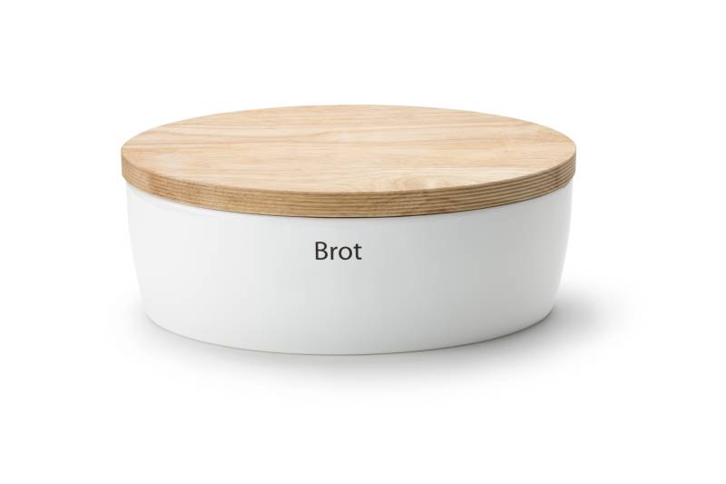 Continenta Brottopf in Keramik Weiß, Oval von Continenta
