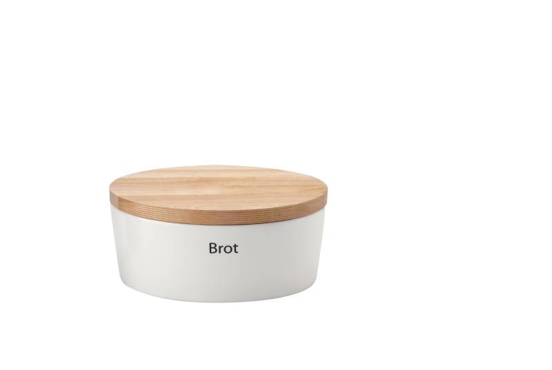 Continenta Brottopf in Keramik Weiß, Oval von Continenta