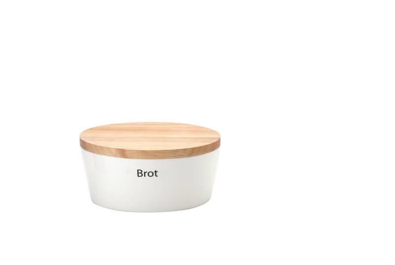 Continenta Brottopf in Keramik Weiß, Oval von Continenta