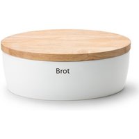 Continenta Brottopf oval mit Holzdeckel 36 x 23 x 13,5 cm von Continenta
