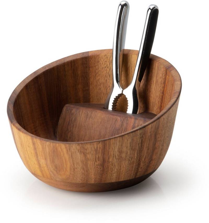 Continenta Schale, Holzwerkstoff, (1-tlg), mit Qualitätsknacker, Akazie 19,5x19x12,5 cm von Continenta