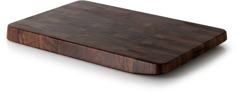 Continenta Schneidebrett Walnuss, Stirnholz - mit hoher Materialstärke, Holzwerkstoff, (1-St), mit Mosaik aus einzeln verleimten Holzwürfeln von Continenta