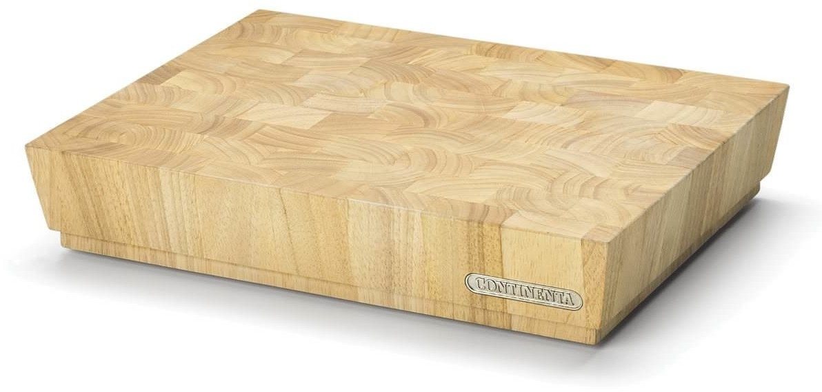 Continenta Spiralbesen Continenta Holzblock Schneidbrett 40 x 30 x 7,3 cm von Continenta