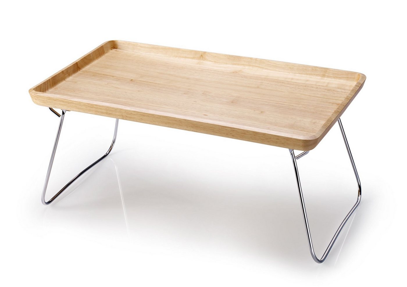 Continenta Tablett, Gummibaum, Bett-Tablett in natur aus Gummibaumholz, 53 x 32 x 7 cm Continenta Tablett, Gummibaum, Bett-Tablett in natur aus Gummibaumholz, 53 x 32 x 7 cm von Continenta