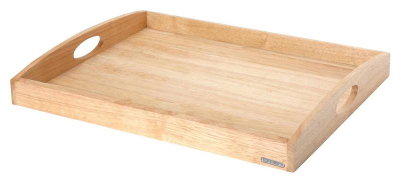 Continenta Tablett, Gummibaum, Holz-Serviertablett, Maße 54 x 42 x 5 cm, aus Gummibaumholz Continenta Tablett, Gummibaum, Holz-Serviertablett, Maße 54 x 42 x 5 cm, aus Gummibaumholz von Continenta