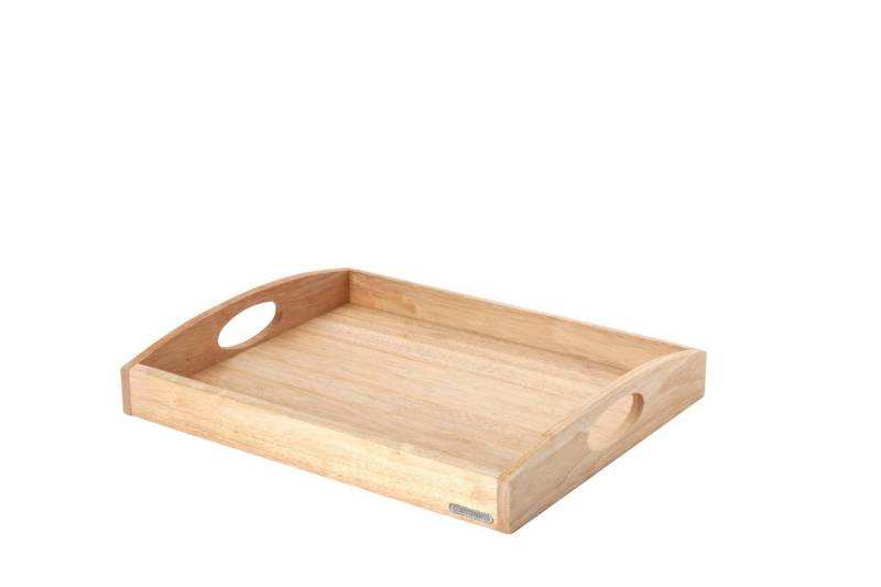 Continenta Tablett Continenta Tablett 'Tablett rechteckig - Gummibaumholz' von Continenta