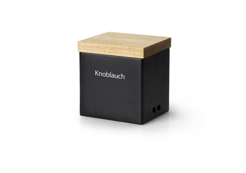 Continenta Vorratsdose in Keramik Schwarz, Rechteckig von Continenta