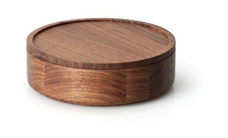 Dose ⌀ 19 x 6 H cm Walnuss von Continenta