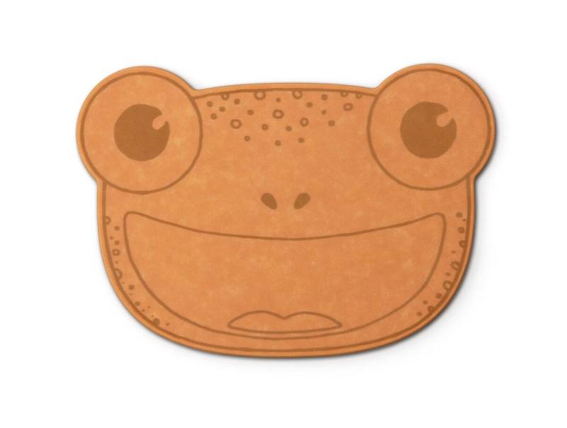 Kinderbrett Frosch 23x17 cm Duracore Kids braun von Continenta